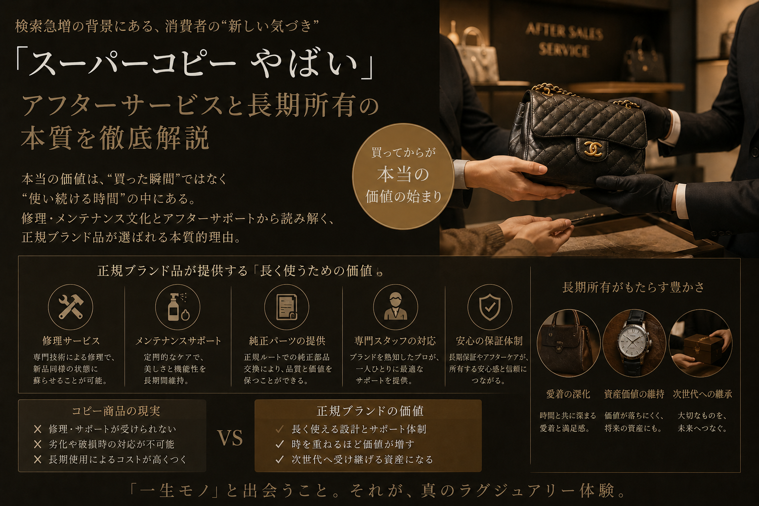 正規品の修理・アフターサポート文化 スーパーコピー やばい が広がる本当の理由と修理・メンテナンス文化の本質